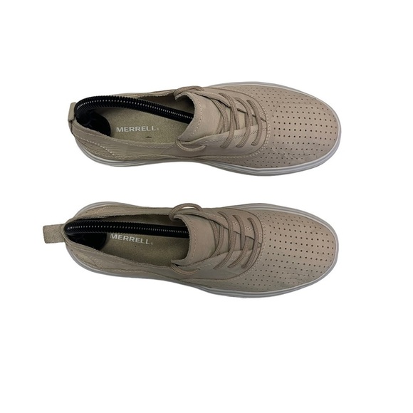 Merrell - Around Town Lace Air Leather Sneakers Sandstone Women's Size US 7.5 - Picture 3 of 8